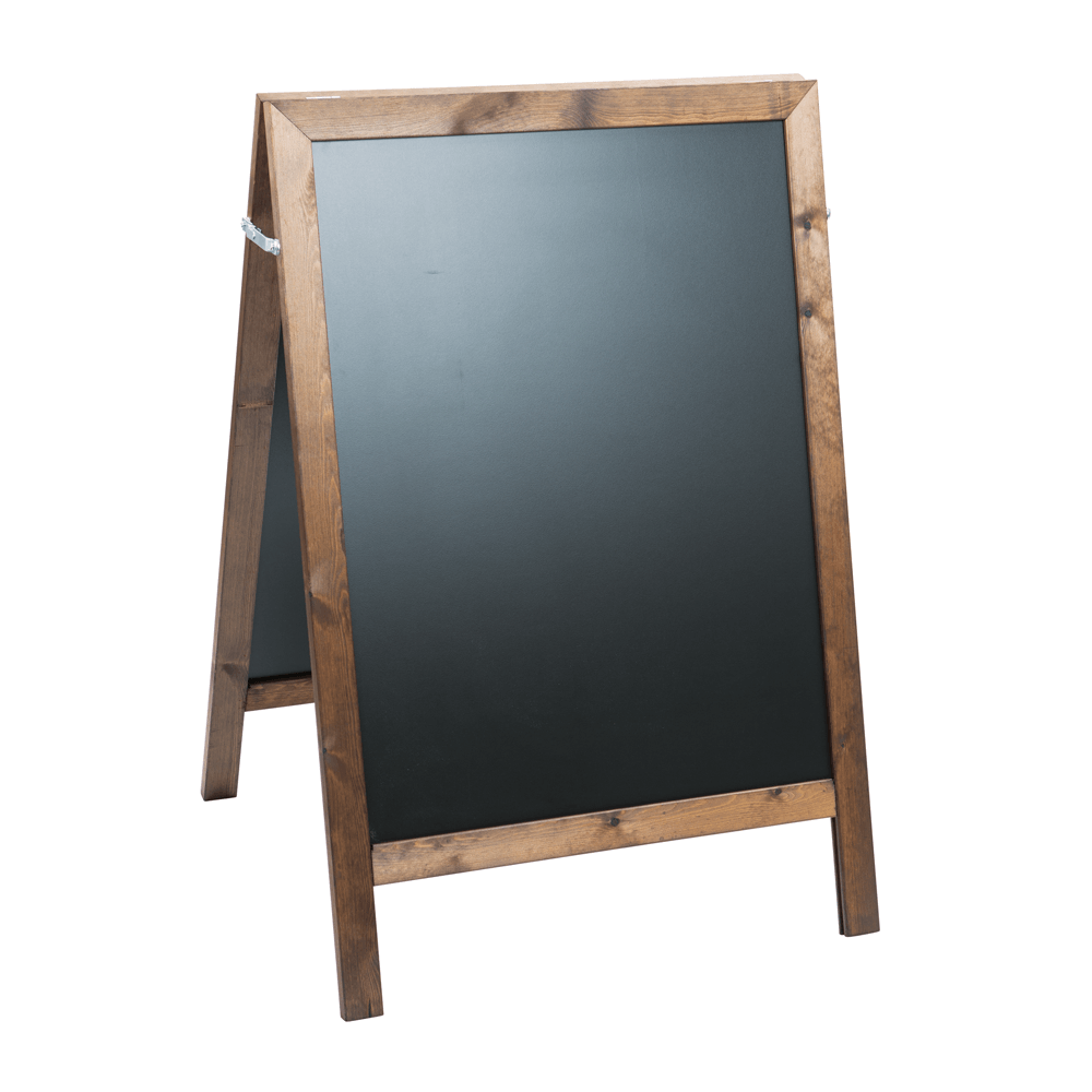 WOODEN A-BOARD PAVEMENT SIGN BLACK BOARD STAND ENGRAVE CHALK CODE RO SANDWICH 
