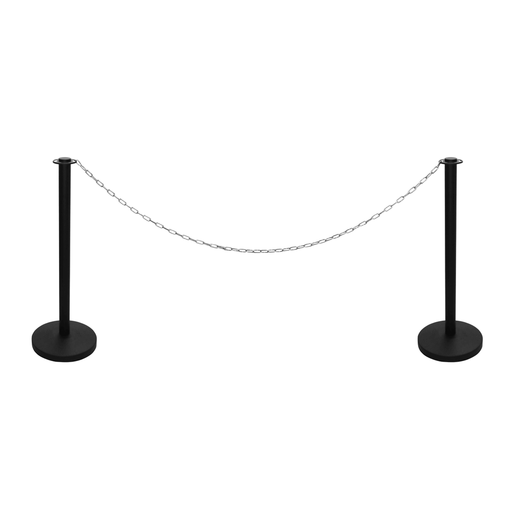 Chain Barrier And Post System Metal Barrier Chain Set