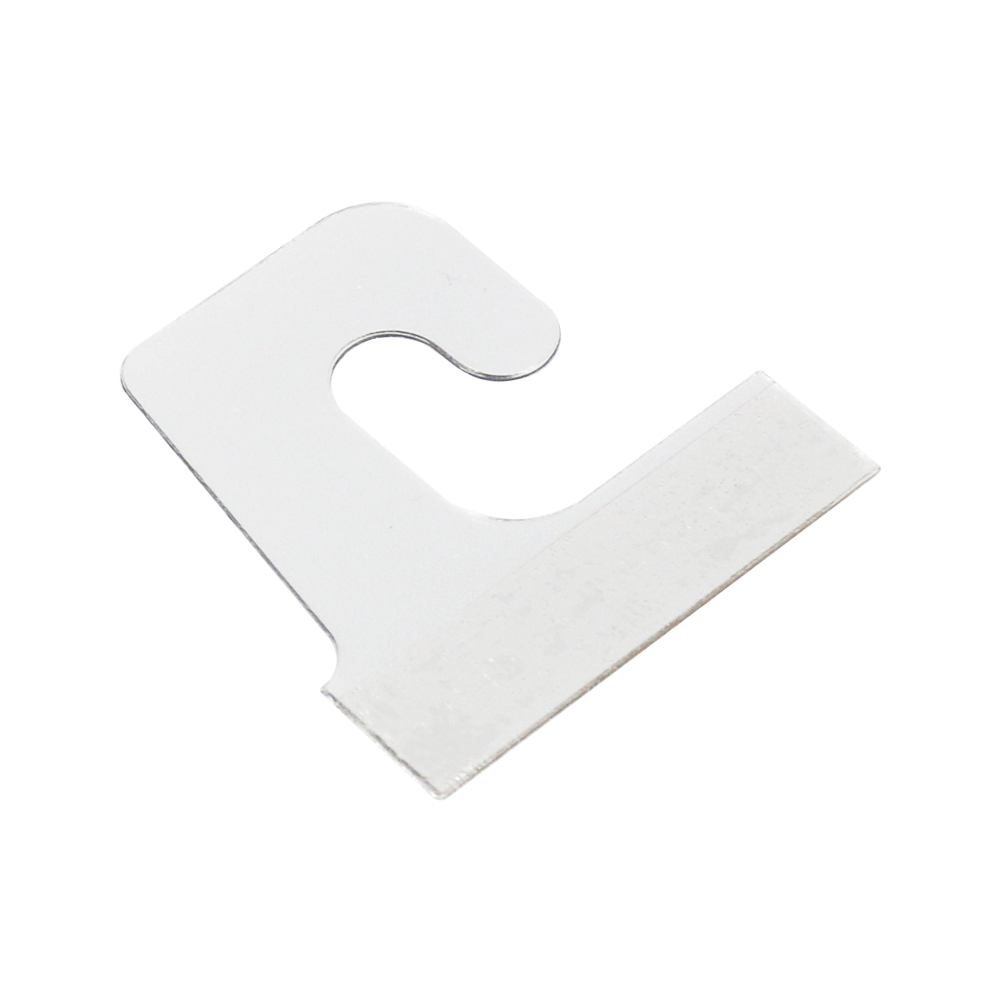 Clear J-Hook Hanging Tabs, Self Adhesive Package Hanger Hang Tab Sticker -  60 Pack