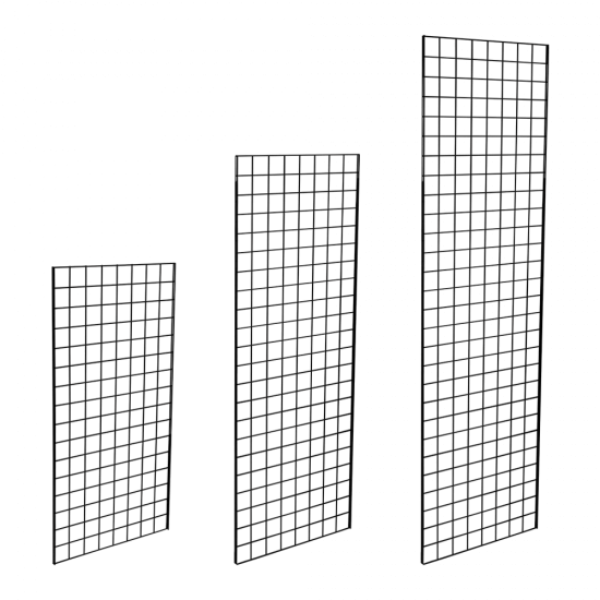 Black Grid Mesh Panels in five sizes