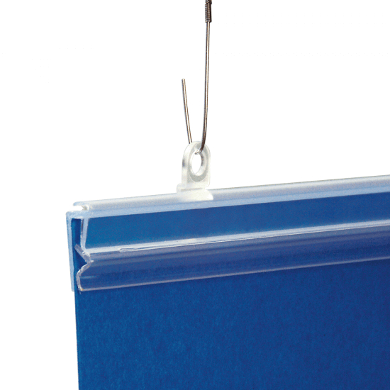 Poster Grippers x 10 with suspension clips (wire hooks supplied separately)