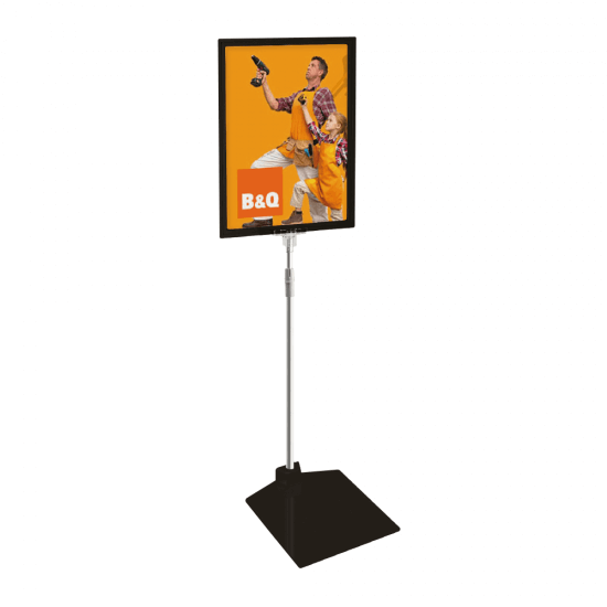 Outdoor poster stand in black