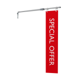 Aisle sign fixing available with optional printed aisle sign