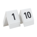 Acrylic table numbers 1 - 10