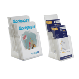 Two Tier Leaflet Holder Portrait Counter Standing