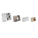 Landscape counterstanding leaflet holders in A4, A5, 1/3 A4 and A6