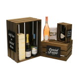 Wooden Display Crate with optional added chalkboards