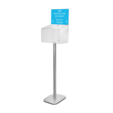 Free Standing Ballot Box with Lock and Header