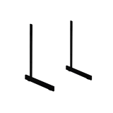 Black Standard L Legs For Grid Mesh x 2