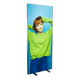 LED Light Box Display Stand with printed fabric tension banner