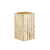 Small Wooden Effect Cardboard Display Plinth