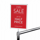 Screw in Rail Card Holder, makes an ideal clothing sale sign