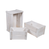 White Display Crates Set of 3