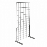 Freestanding Gridwall Display Kit in Chrome