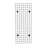 Black Wall Mounted Grid Mesh Display Kit for retail merchandise