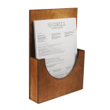 Wooden Leaflet Holder for walls and counters