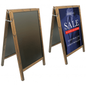 Wooden Chalk A Boards with optional vinyl posters