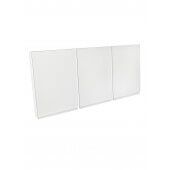 Clear acrylic window display pockets with three double sided panels