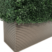 Wooden planter formed from weather-resistant treated plywood