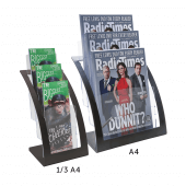 Three Tier Magazine Holder available for 1/3 A4 and A4 leaflets