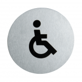 Disabled toilet door sign