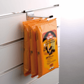 Metal slatwall hooks for slat wall merchandising