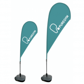 Artwork design services for feather flags from UK POS