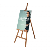 A Frame Easel with Foamex sign