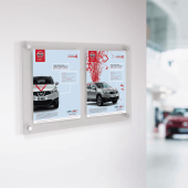 Twin A4 Wall Poster Board, ideal for information displays and exhibitions