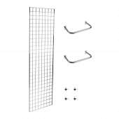 6ft Single Sided Gridwall Display Kit with Rails