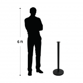 Size guide for the barrier stanchion