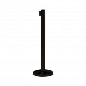 Single black pole with integrated retractable belt