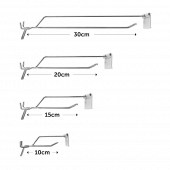 Pegboard hooks available in 4 lengths