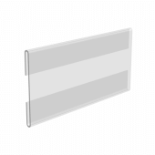 Top Fitting Shelf Talker with 2 bends to slot into your shelf edge