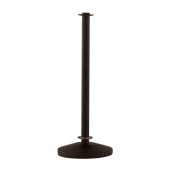 Cafe Barrier Pole and Base in black