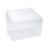 Large acrylic suggestion box with no lock or header