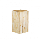 Wooden effect Cardboard Display Plinth