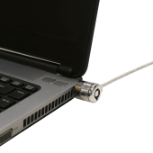 Locking cable suitable for securing laptops
