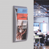 Premium wall mounted leaflet rack