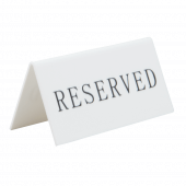 Acrylic reserved sign with stackable design