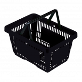 Black Shopping Basket