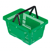 Green Plastic Shopping Basket