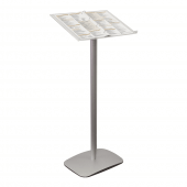 Freestanding lectern acrylic display stand plus optional leaflet holder