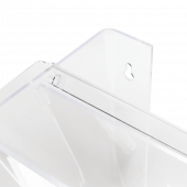 Outdoor Leaflet Dispenser in clear acrylic