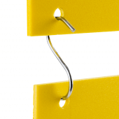Metal S Shaped Hooks join your displays together discreetly