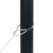 Simple loop locking steel security cable
