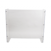 Large sneeze screen with side panels