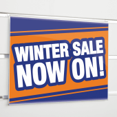 Slatwall poster holders in portrait - ideal for promotional signage