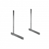 Standard Gridwall L Legs x 2 Single Sided Chrome for 4ft-6ft panels
