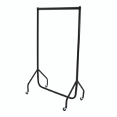 Strong clothes rail ideal for both display and storage